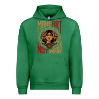 Emerald make art not war symbol Urban Hoodie - FloraArt
