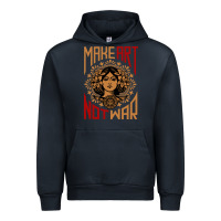 Navy make art not war symbol Urban Hoodie - FloraArt
