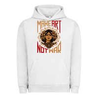 Pigment Lunar Rock make art not war symbol Urban Hoodie - FloraArt