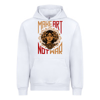 White make art not war symbol Urban Hoodie - FloraArt