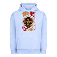 Pigment Grape Ice make art not war symbol Urban Hoodie - FloraArt