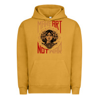 Pigment Peanut Butter make art not war symbol Urban Hoodie - FloraArt