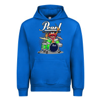 Cobalt ANIMAL DRUMMER PEARL DRUMS Urban Hoodie - FloraArt