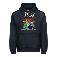Navy ANIMAL DRUMMER PEARL DRUMS Urban Hoodie - FloraArt