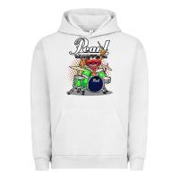 Pigment Lunar Rock ANIMAL DRUMMER PEARL DRUMS Urban Hoodie - FloraArt
