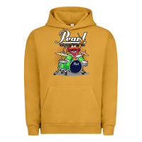 Pigment Peanut Butter ANIMAL DRUMMER PEARL DRUMS Urban Hoodie - FloraArt