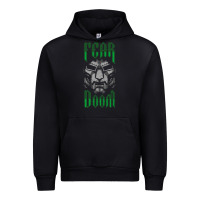 Black Fear Doom Urban Hoodie - FloraArt