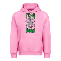 Fuchsia Pink Fear Doom Urban Hoodie - FloraArt