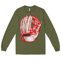 Army Green Catchers Mitt Fa Element Long Sleeve Tee - FaDigitalArtStudio