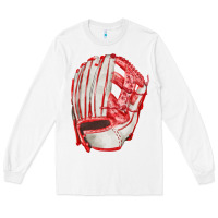White Catchers Mitt Fa Element Long Sleeve Tee - FaDigitalArtStudio