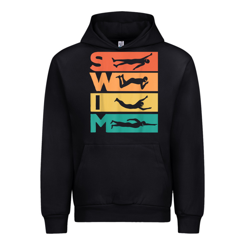 Retro Vintage Swimming Gift For Swimmers T Shirt Urban Hoodie by FloraArt | Teevron