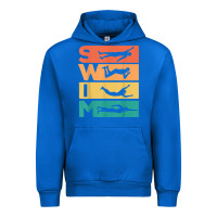 Cobalt retro vintage swimming gift for swimmers t shirt Urban Hoodie - FloraArt