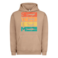 Pigment Burro retro vintage swimming gift for swimmers t shirt Urban Hoodie - FloraArt
