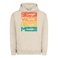 Pigment French Oak retro vintage swimming gift for swimmers t shirt Urban Hoodie - FloraArt