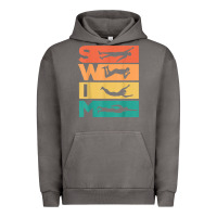 Pigment Tornado retro vintage swimming gift for swimmers t shirt Urban Hoodie - FloraArt