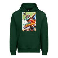 Forest Green KIKAIDA POSTER Urban Hoodie - FloraArt