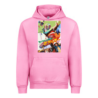 Fuchsia Pink KIKAIDA POSTER Urban Hoodie - FloraArt