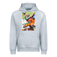 Heather Grey KIKAIDA POSTER Urban Hoodie - FloraArt