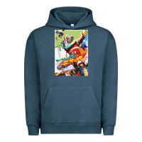 Pigment Midnight Navy KIKAIDA POSTER Urban Hoodie - FloraArt