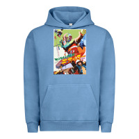 Pigment Pebble Blue KIKAIDA POSTER Urban Hoodie - FloraArt