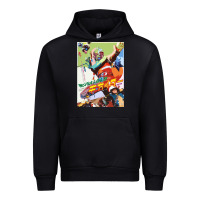 Black KIKAIDA POSTER Urban Hoodie - FloraArt