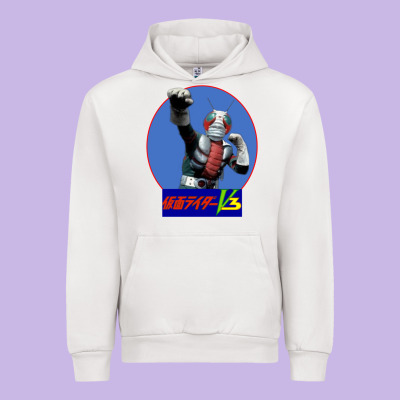Kamen Rider V3 Punch Urban Hoodie Designed By Floraart