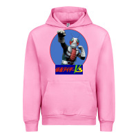 Fuchsia Pink KAMEN RIDER V3 PUNCH Urban Hoodie - FloraArt
