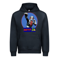 Navy KAMEN RIDER V3 PUNCH Urban Hoodie - FloraArt