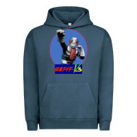 Pigment Midnight Navy KAMEN RIDER V3 PUNCH Urban Hoodie - FloraArt