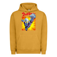 Pigment Peanut Butter ultraman exclusive yellow Urban Hoodie - FloraArt