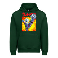 Forest Green ultraman exclusive yellow Urban Hoodie - FloraArt