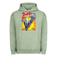Pigment Oil Green ultraman exclusive yellow Urban Hoodie - FloraArt