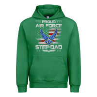 Emerald proud air force step dad veteran vintage flag veterans day t shirt Urban Hoodie - FloraArt