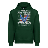 Forest Green proud air force step dad veteran vintage flag veterans day t shirt Urban Hoodie - FloraArt