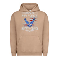 Pigment Burro proud air force step dad veteran vintage flag veterans day t shirt Urban Hoodie - FloraArt