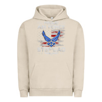 Pigment French Oak proud air force step dad veteran vintage flag veterans day t shirt Urban Hoodie - FloraArt
