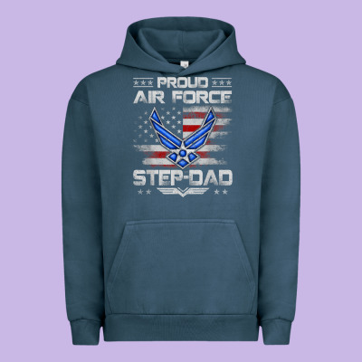 Proud Air Force Step Dad Veteran Vintage Flag Veterans Day T Shirt Urban Hoodie Designed By Floraart