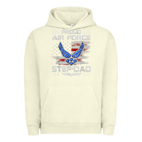 Pigment Pistachio proud air force step dad veteran vintage flag veterans day t shirt Urban Hoodie - FloraArt
