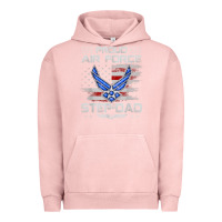 Pigment Salmon proud air force step dad veteran vintage flag veterans day t shirt Urban Hoodie - FloraArt