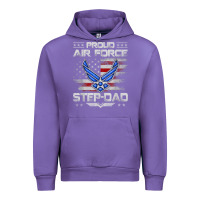 Tulip proud air force step dad veteran vintage flag veterans day t shirt Urban Hoodie - FloraArt