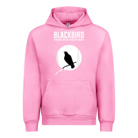 Fuchsia Pink blackbird singing in the dead of night t shirt Urban Hoodie - FloraArt