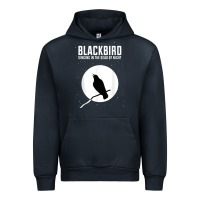 Navy blackbird singing in the dead of night t shirt Urban Hoodie - FloraArt