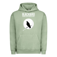Pigment Oil Green blackbird singing in the dead of night t shirt Urban Hoodie - FloraArt