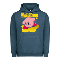 Pigment Midnight Navy kirby men's pink Urban Hoodie - FloraArt