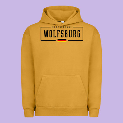 Wolfsburg Deutschland Germany German Flag Urban Hoodie Designed By Floraart