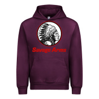 Mauve Wine Savage Arms Urban Hoodie - FloraArt
