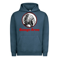 Pigment Midnight Navy Savage Arms Urban Hoodie - FloraArt