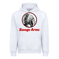 White Savage Arms Urban Hoodie - FloraArt