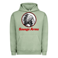 Pigment Oil Green Savage Arms Urban Hoodie - FloraArt