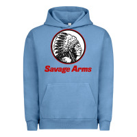 Pigment Pebble Blue Savage Arms Urban Hoodie - FloraArt